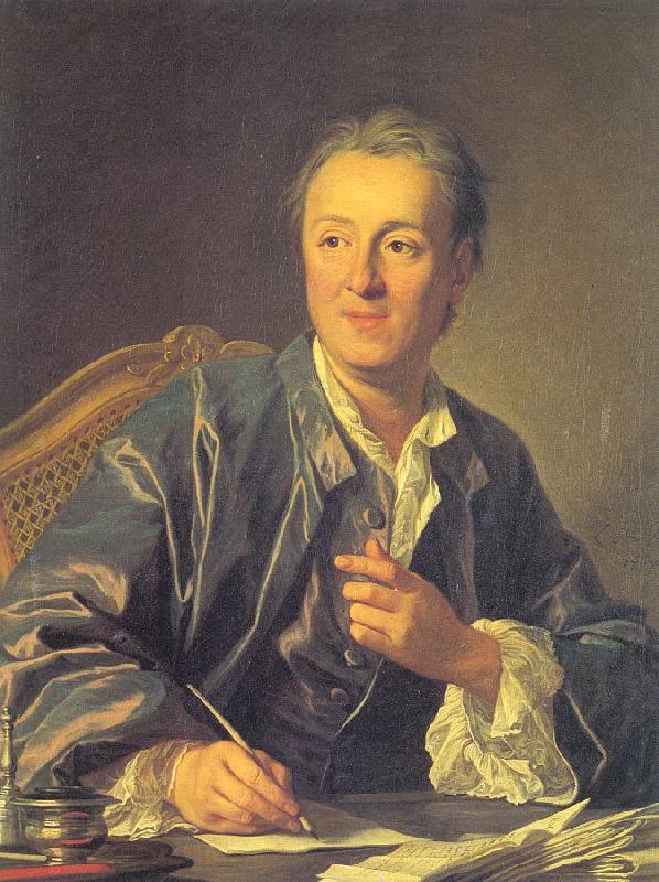 Loo, Louis-Michel van Portrait of Denis Diderot France oil painting art